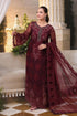 MARIA B HEAVY EMBROIDERED CHIFFON UNSTITCHED 3PC SUIT | KPA0174