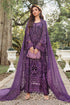 MARIA.B CHIFFON EMBROIDERED UNSTITCHED 3PC SUIT | KPA0068