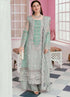 EMBROIDERED ORGANZA UNSTITCHED 3PC SET | KPA0039