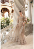 MARIA B HEAVY EMBROIDERED UNSTITCHED 3PC SAREE | KPA0137
