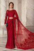 MARIA B SAREE EMBROIDERED UNSTITCHED SAREE | KPA0136